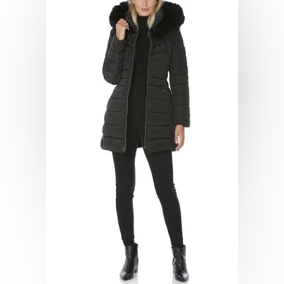 Laundry by Shelli Segal Black Coat - Picture 1 of 2
